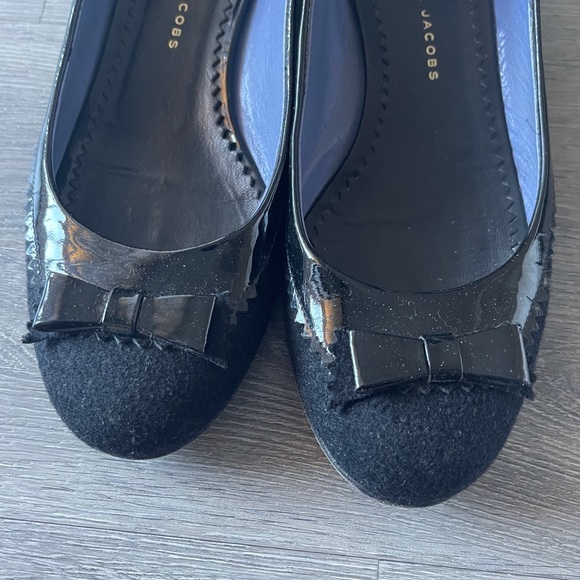 Marc by Marc Jacobs Felt Bow Ballet Flats - Picture 2 of 7